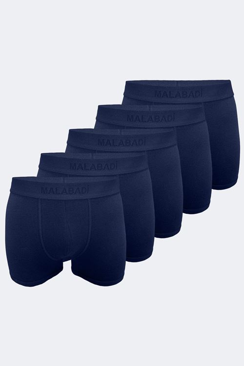 Malabadi Erkek Lacivert 5 li Paket Milan Modal Boxer 014