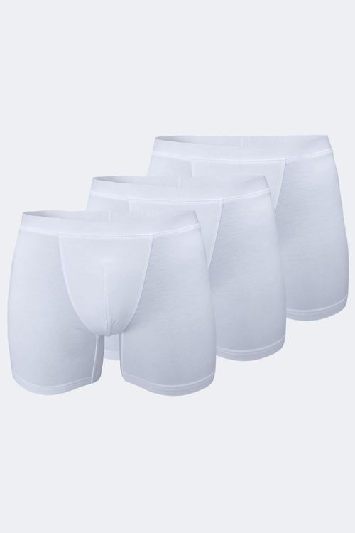Malabadi Erkek Beyaz 3 lü Paket Micro Modal Boxer 909