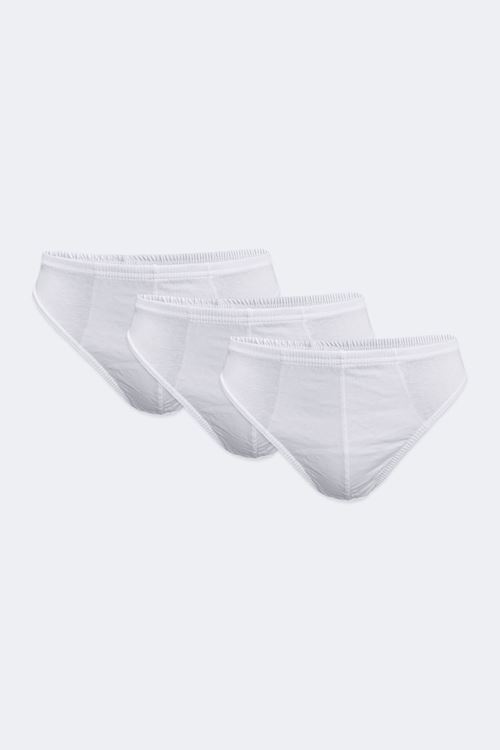 Malabadi Erkek Beyaz 3 lü Modal Düşük Bel Slip Külot 044
