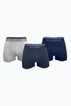 Malabadi Erkek Lacivert Gri Füme 3 lü Premium Collection Modal Boxer 3M252