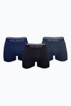 Malabadi Erkek Siyah Füme Lacivert 3 lü Premium Collection Modal Boxer 3M252