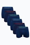 Malabadi Erkek Lacivert Desenli 6 lı Premium Collection Modal Boxer 6M252